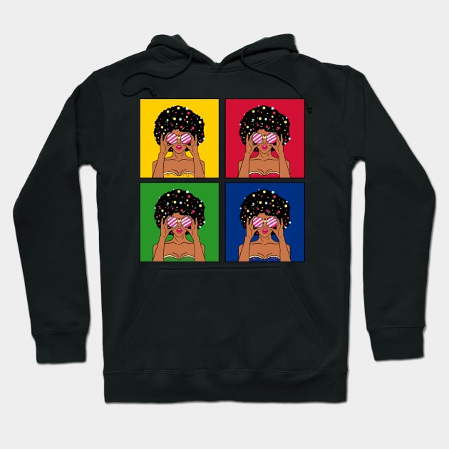 unapologetically black Hoodie by moudzy